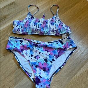 Cupshe Multicolor Floral Bikini Set